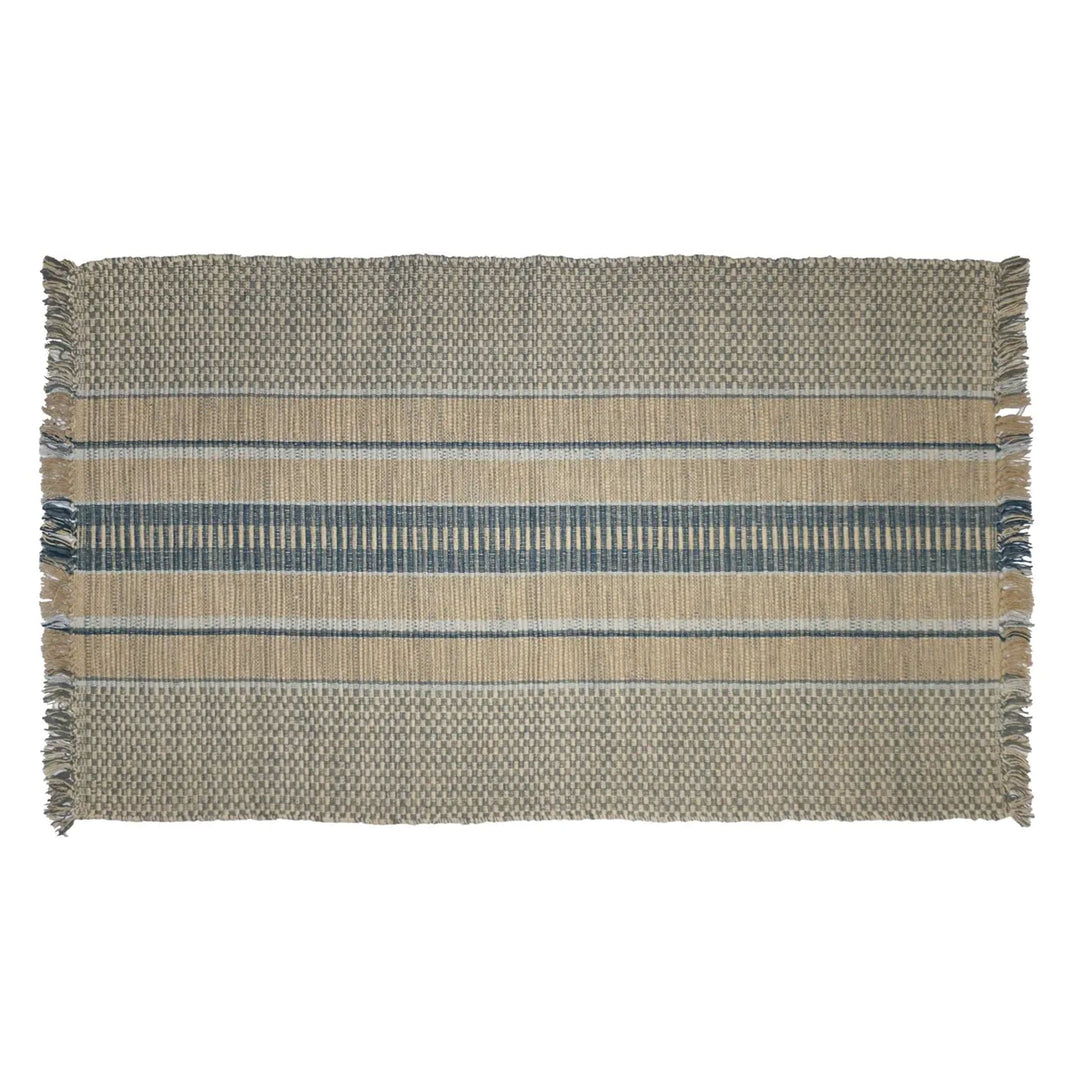 Michaelian Home Home Accents Burdett Stripe Placement Grey