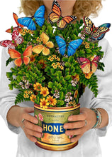 Load image into Gallery viewer, FreshCut Paper LLC Greeting &amp; Note Cards Butterflies &amp; Buttercups Pop-Up Greeting Card
