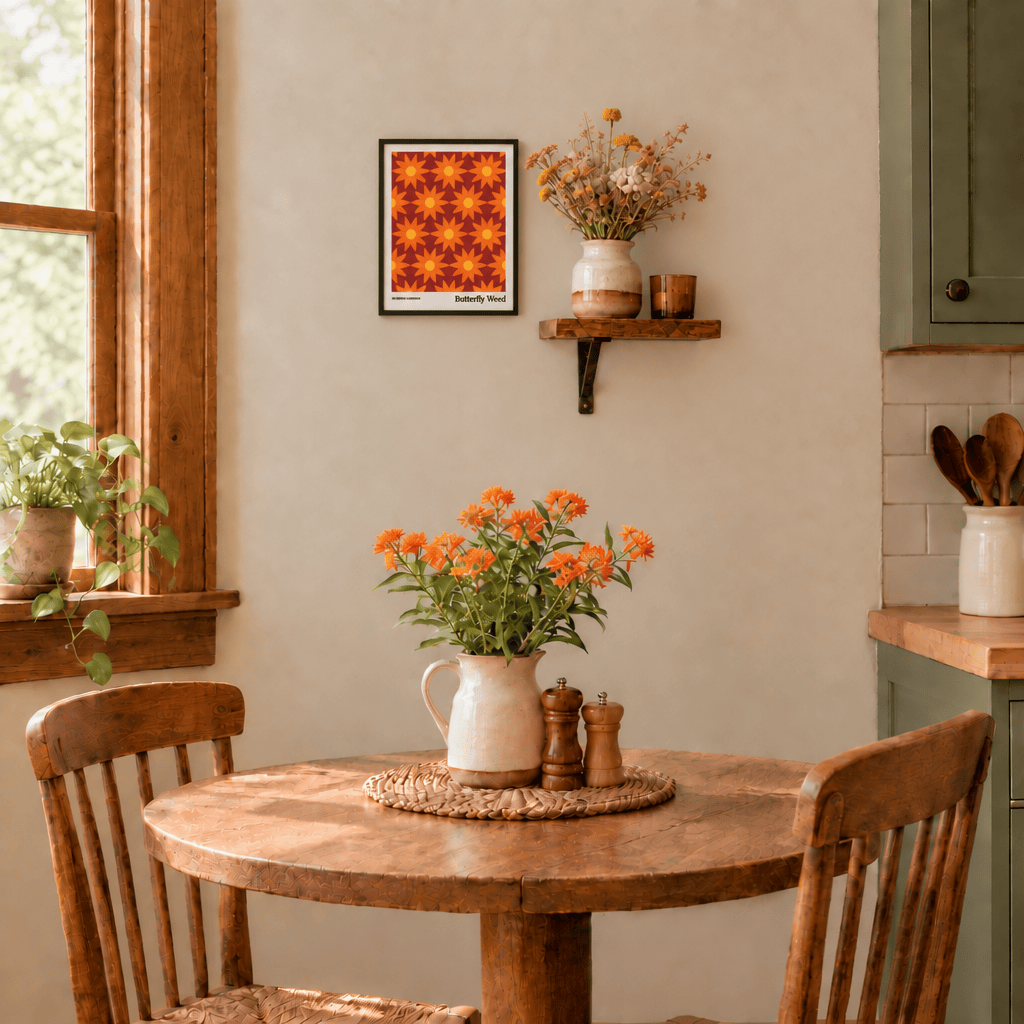 Little Dipper Art Butterfly Weed Native Plant Art Print | Little Dipper Art