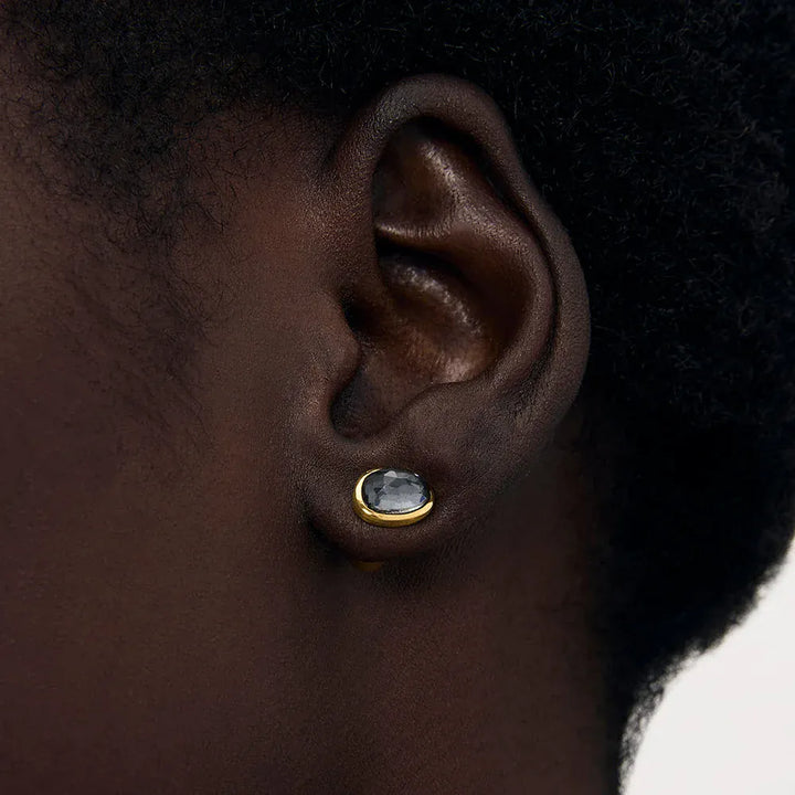 Dean Davidson Jewelry - Earrings - Dean Davidson Cala Studs – Iridescent Hematite/Gold