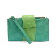 Load image into Gallery viewer, Joy Susan RTW - Accessories Camryn Colorblock Wallet Crossbody Turq/Spring

