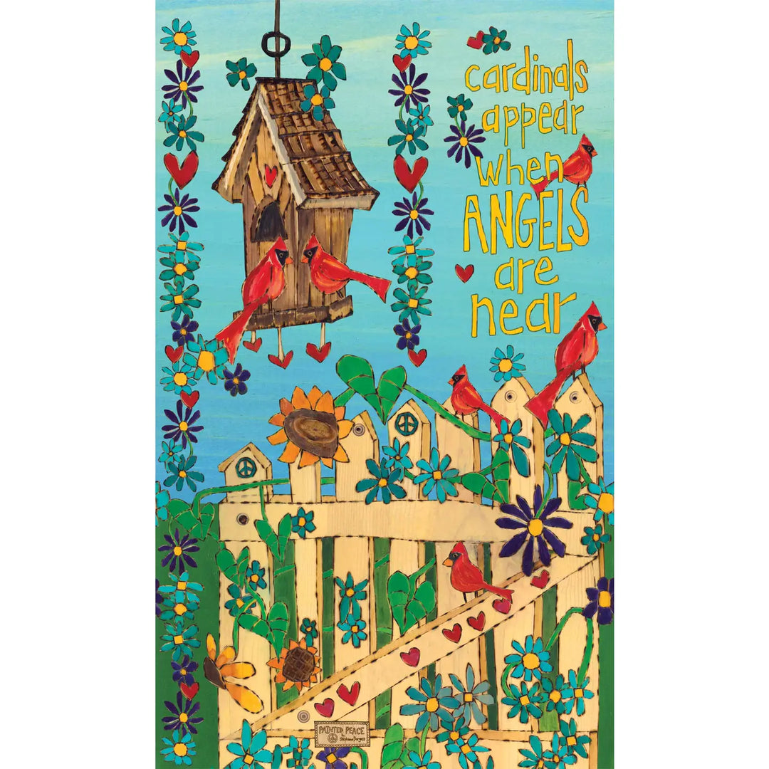 Demdaco Home Decor - Garden - Outdoor Cardinals Appear 13" Mini Art Pole