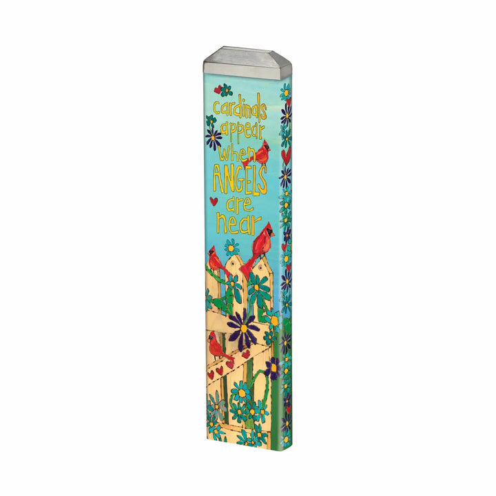 Demdaco Home Decor - Garden - Outdoor Cardinals Appear 13" Mini Art Pole