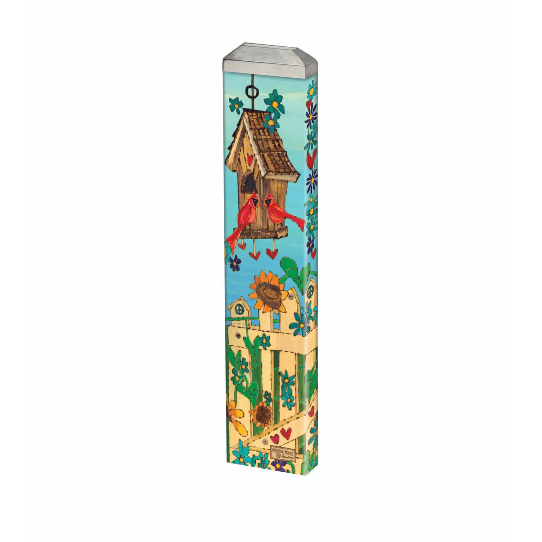 Demdaco Home Decor - Garden - Outdoor Cardinals Appear 13" Mini Art Pole