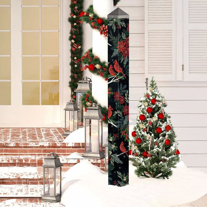 Demdaco Art Pole Cardinals &amp; Berries 60" Art Pole