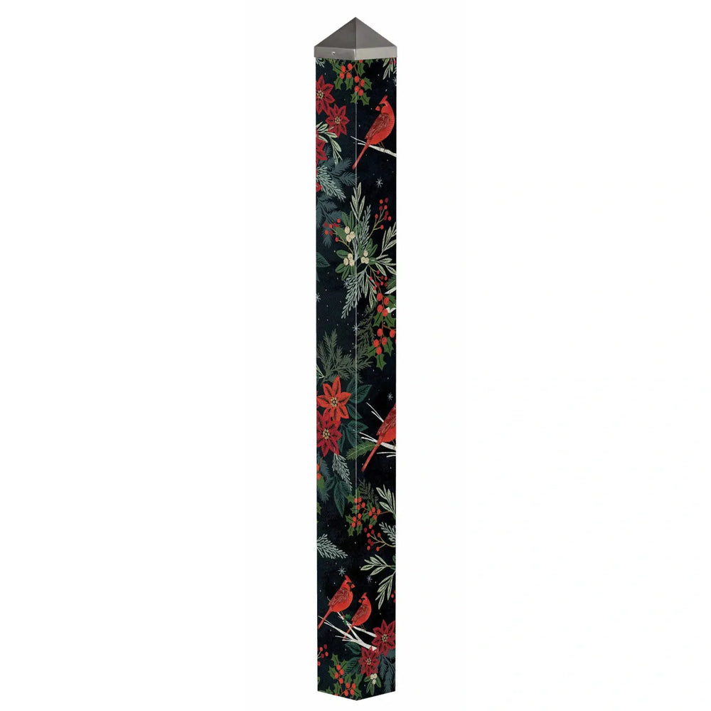 Demdaco Art Pole Cardinals & Berries 60" Art Pole