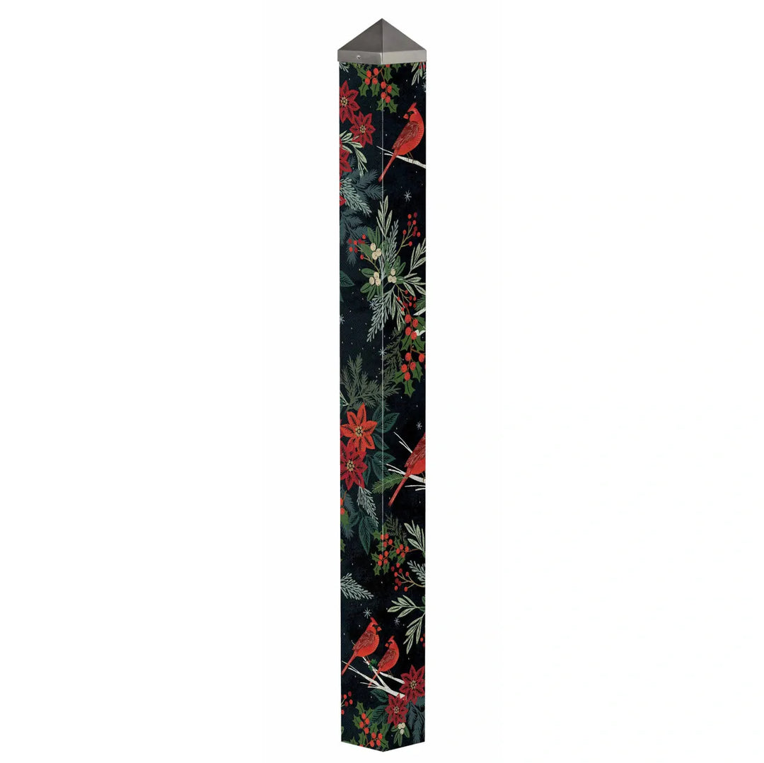 Demdaco Art Pole Cardinals &amp; Berries 60" Art Pole