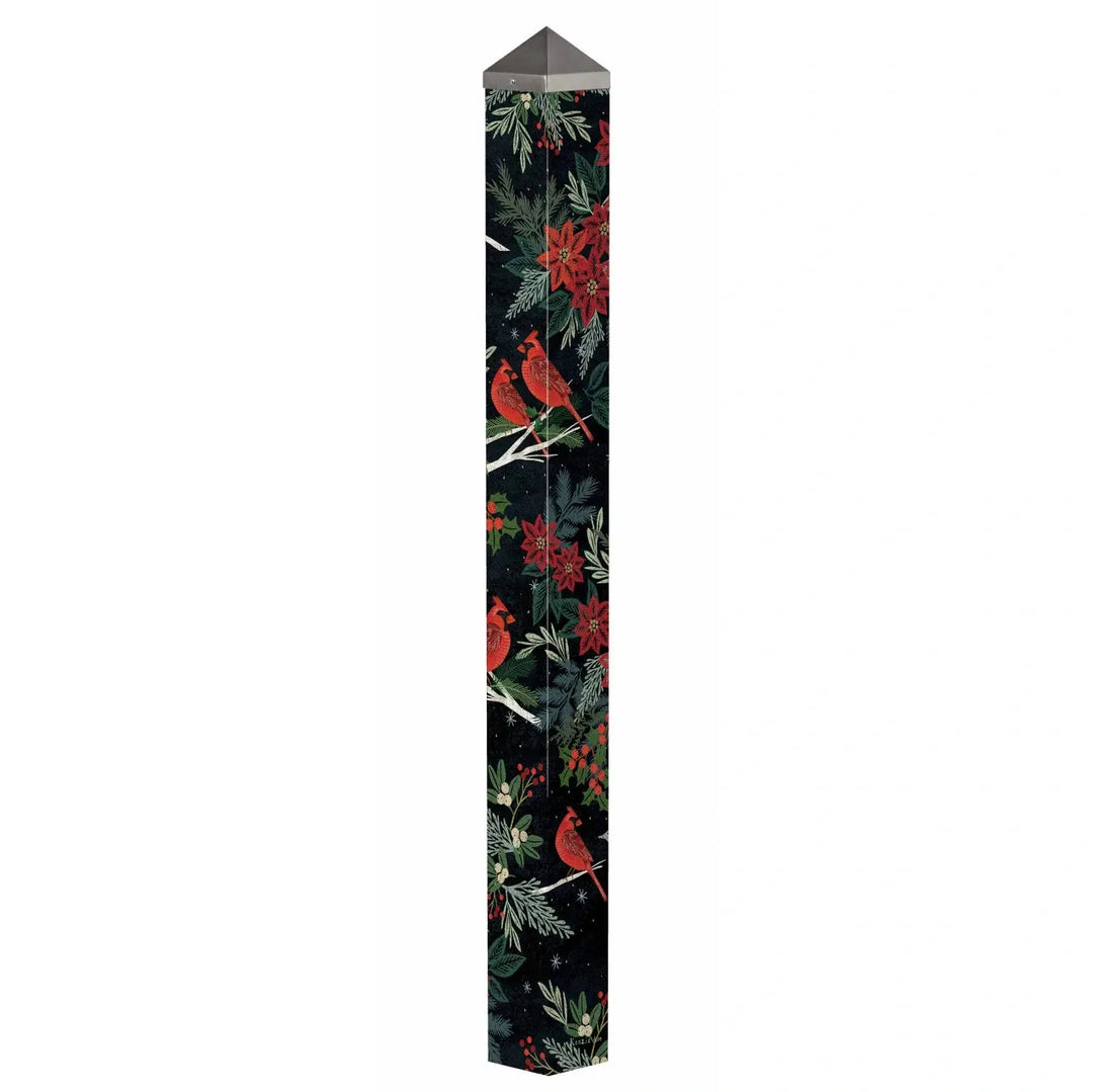 Demdaco Art Pole Cardinals &amp; Berries 60" Art Pole