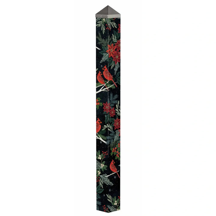 Demdaco Art Pole Cardinals &amp; Berries 60" Art Pole