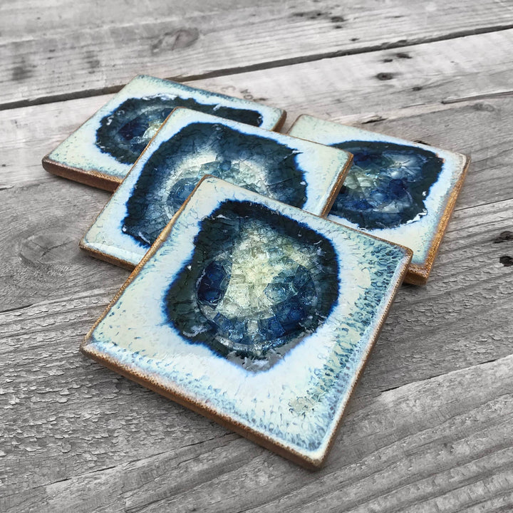Dock 6 Pottery Ceramics Cascade Ceramic Coaster | Dock 6 Pottery
