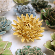 Load image into Gallery viewer, Chive Home Decor - Home Accent Ceramic Flower Buttercup Yellow Chrysanthemum
