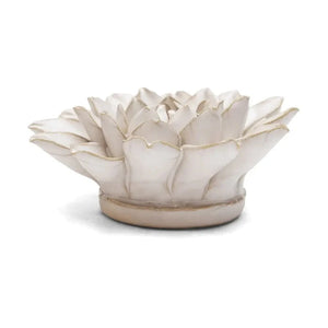 Chive Home Decor - Home Accent Ceramic Flower Ivory Monch Aster