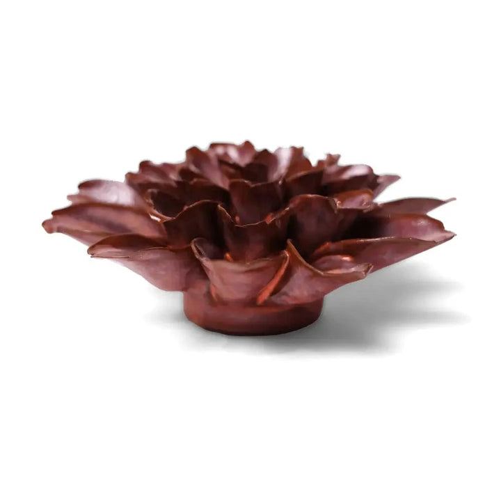 Chive Home Decor - Home Accent Ceramic Flower Peach Mocha Cornflower