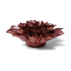 Chive Home Decor - Home Accent Ceramic Flower Peach Mocha Cornflower