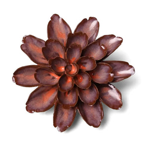 Chive Home Decor - Home Accent Ceramic Flower Peach Mocha Cornflower
