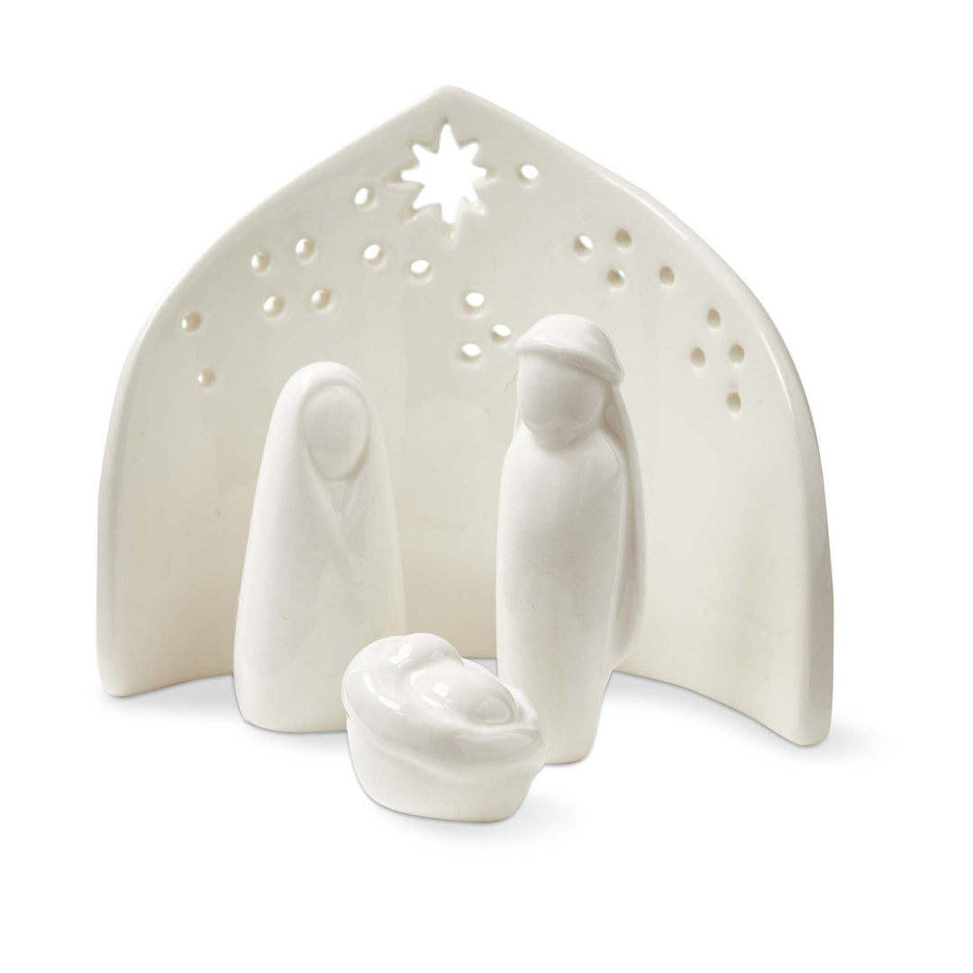Tag True Living Figurines Ceramic Nativity Scene Set of 4