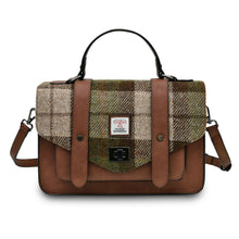 Load image into Gallery viewer, Islander UK Chestnut Tartan Large Satchel
