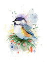 Aaron Burgers Wall Art Chickadee Print