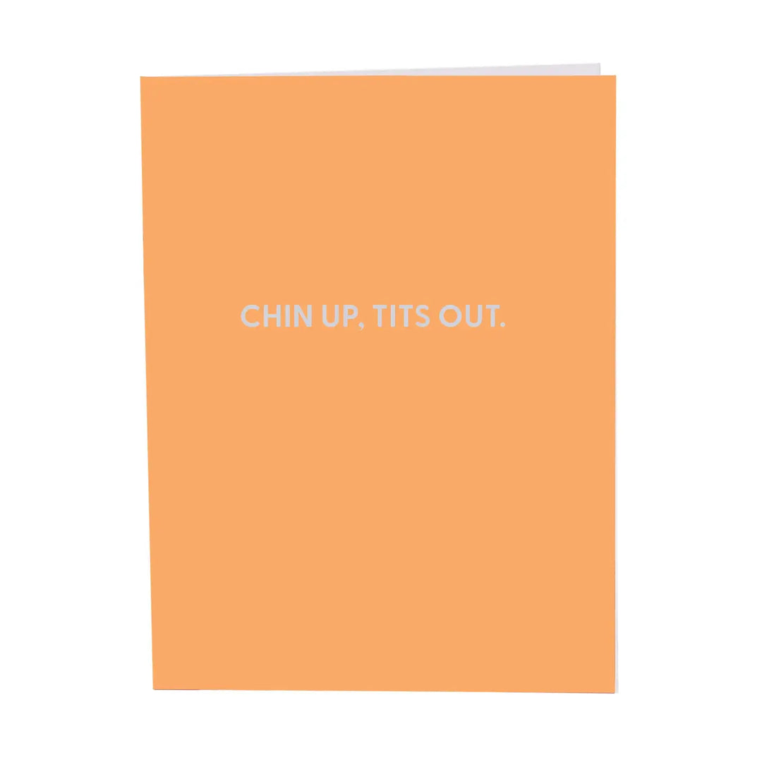Chive Books Cards Games and Puzzles - Cards - All Occasion Chin Up Tits Out Card