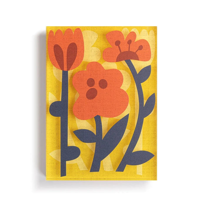 Demdaco Decor Choose Happy Together Tile Acrylic Wall Art, Spring Floral Art