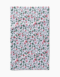 Geometry Towels Christmas Holly Tea Towel