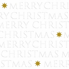 Load image into Gallery viewer, PaperProducts Design Drinkware Christmas Letter Embossed/Pearl Beverage Napkin
