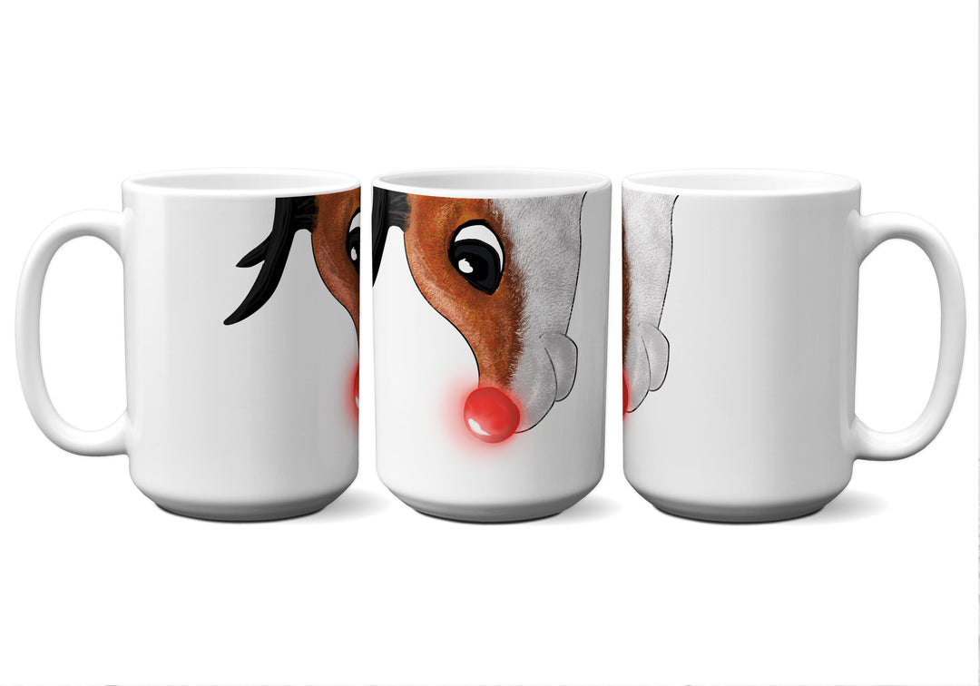 American Brand Studio Coffee Mug Christmas Reindeer Snout Mug – 15 oz