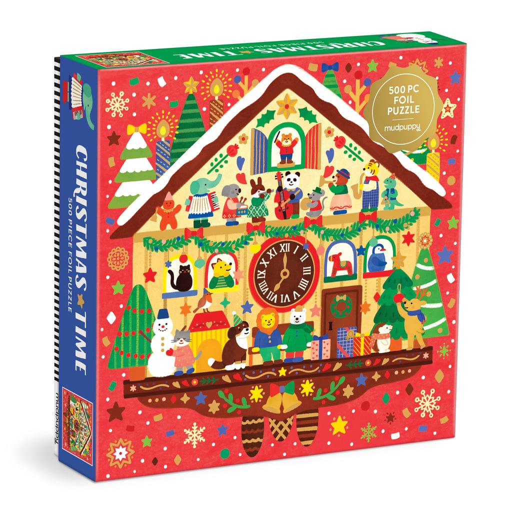 Hachette Book Group USA Puzzle Christmas Time 500 Piece Family Foil Puzzle