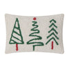 Peking Handicraft Christmas Trees Trio Hook Pillow