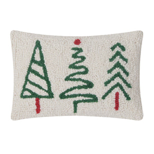 Peking Handicraft Christmas Trees Trio Hook Pillow