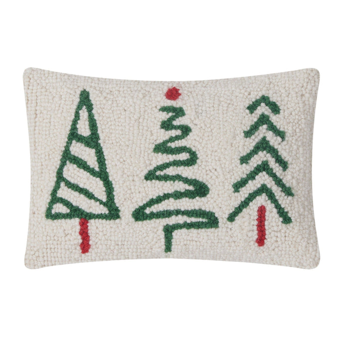 Peking Handicraft Christmas Trees Trio Hook Pillow