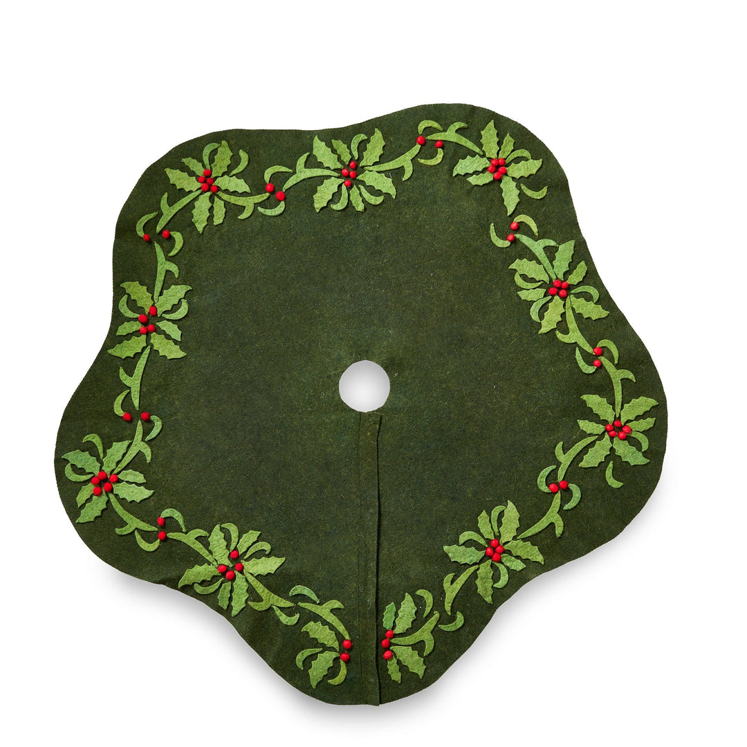 Tag True Living Christmas Tree Skirts Christmastime Felt Tree Skirt
