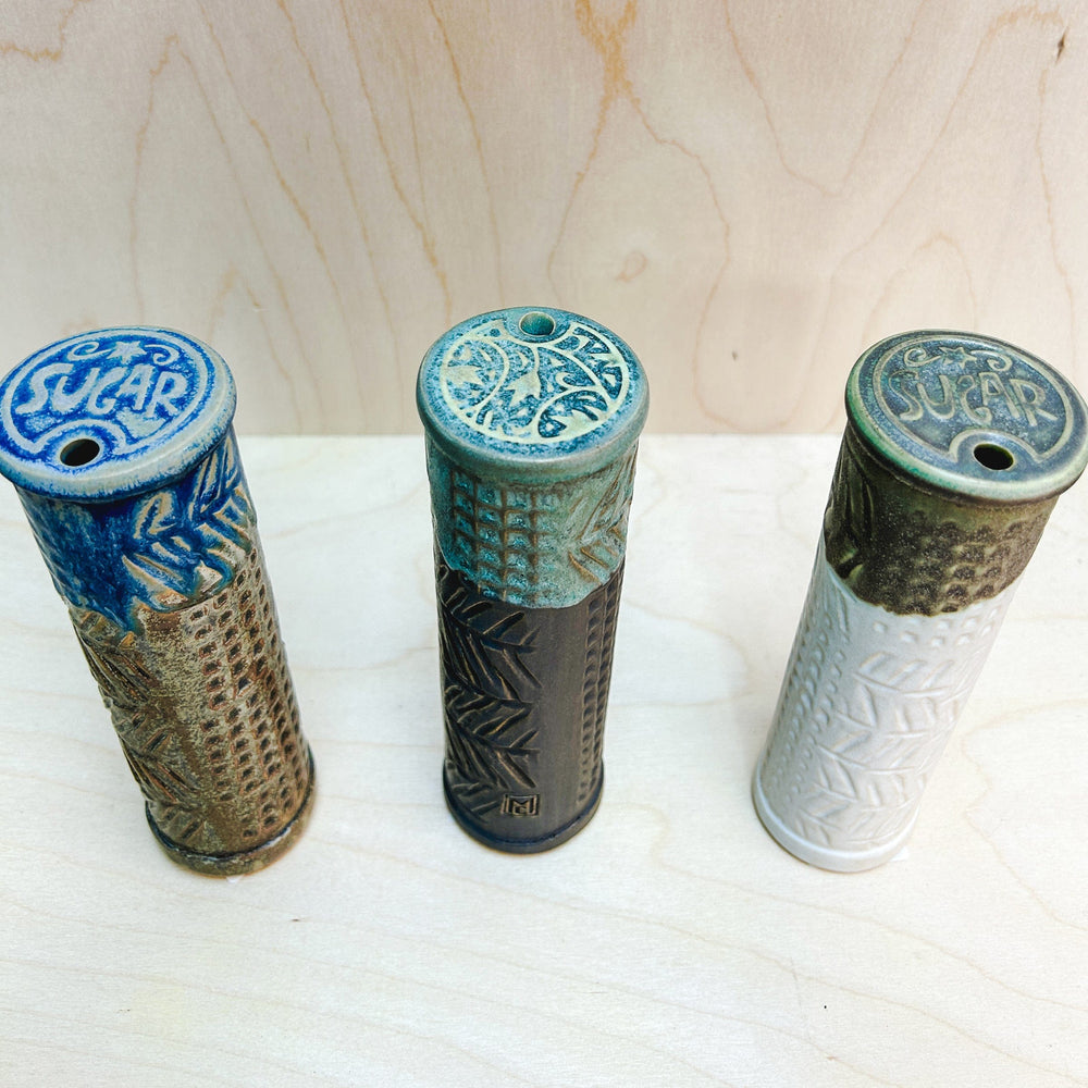 Spooner Creek Home Decor - Kitchen Gourmet Entertaining Clay Sugar Shakers