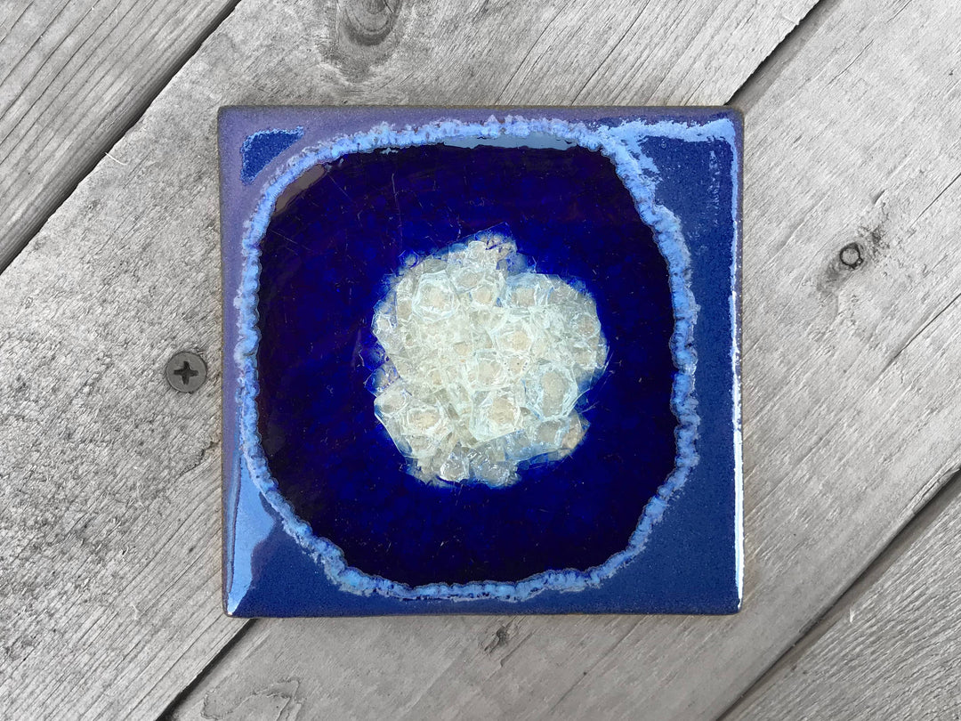 Dock 6 Pottery Ceramics Cobalt Ceramic Coaster | Dock 6 Pottery