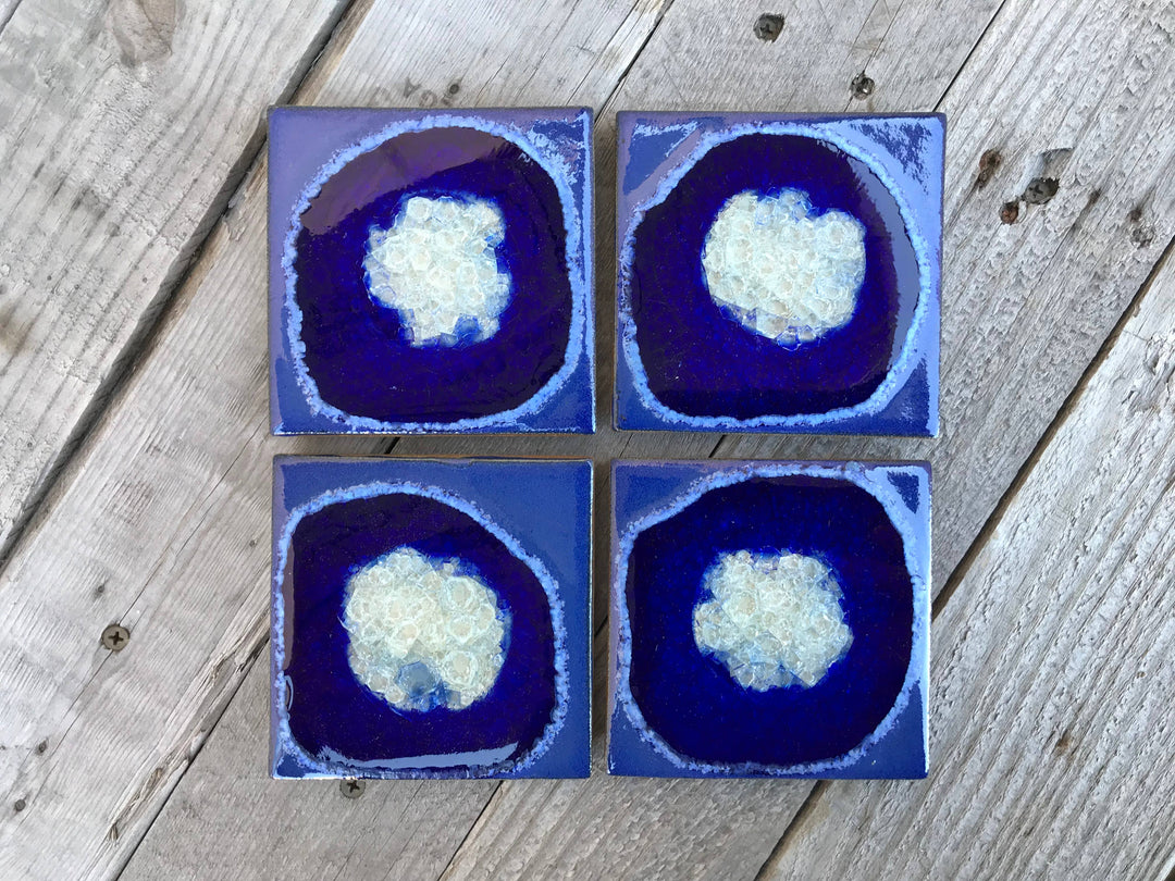 Dock 6 Pottery Ceramics Cobalt Ceramic Coaster | Dock 6 Pottery