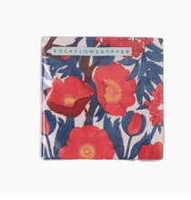 Load image into Gallery viewer, Rock Flower Paper Home Decor - Linens Cocktail Napkin Icelandic Poppies
