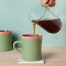 Load image into Gallery viewer, Danica Brands Home Decor - Kitchen Gourmet Entertaining - Serveware Functional Color Pop Green Diner Mug
