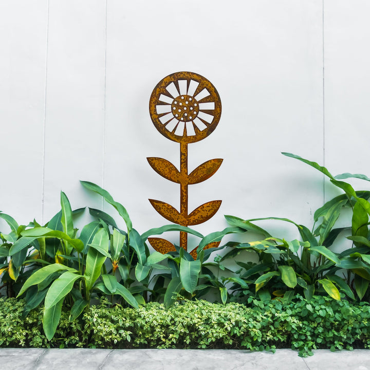 Prairie Dance Contemporary Sunflower Garden Stake