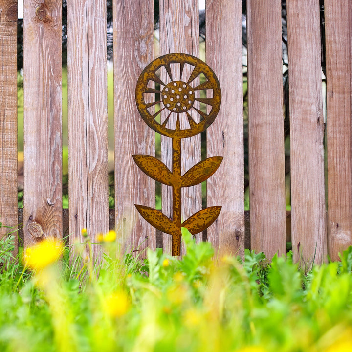 Prairie Dance Contemporary Sunflower Garden Stake
