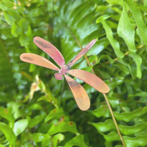 Annabelle Noel Designs Home Decor - Garden& - Outdoor Copper Dragonfly Stake Bare Small