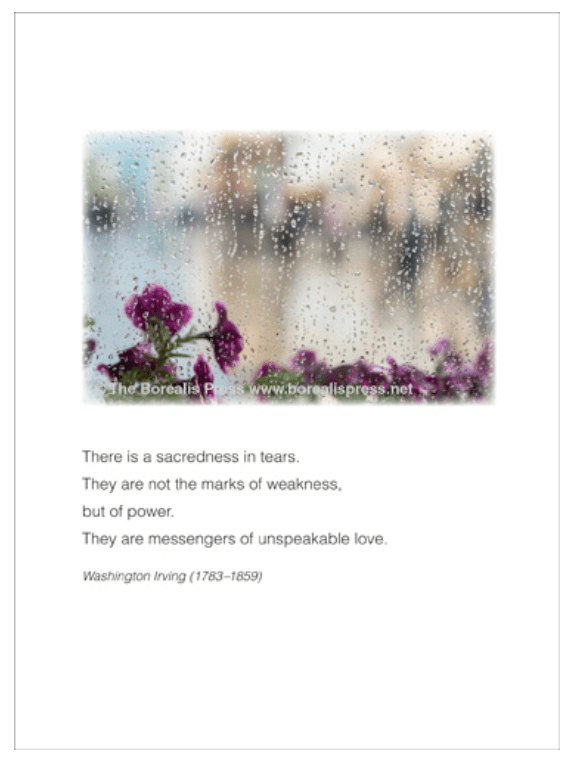 The Borealis Press Cards Copy of May The Memories Card
