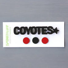 Load image into Gallery viewer, Spunky Fluff Proudly handmade in South Dakota, USA Coyotes-Tiny Word Magnet Set
