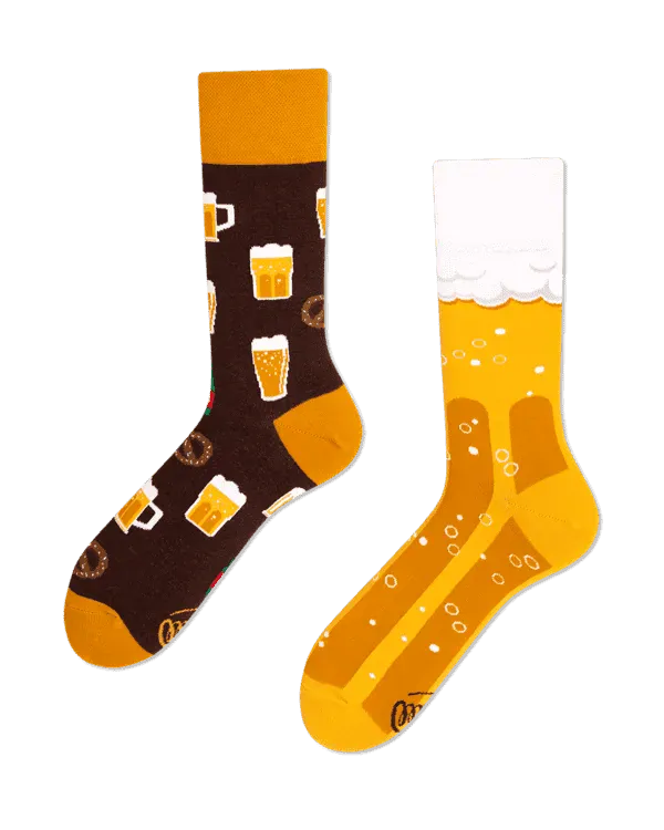 Many Mornings Socks Craft Beer Novelty Socks