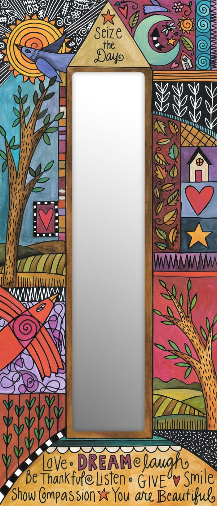 Sincerely Sticks Wall Mirrors Creative Heart 12" x 28" Mirror | Sincerely Sticks