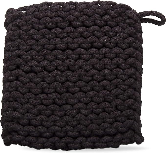 Tag True Living Home Decor - Linens Crochet Trivet Black