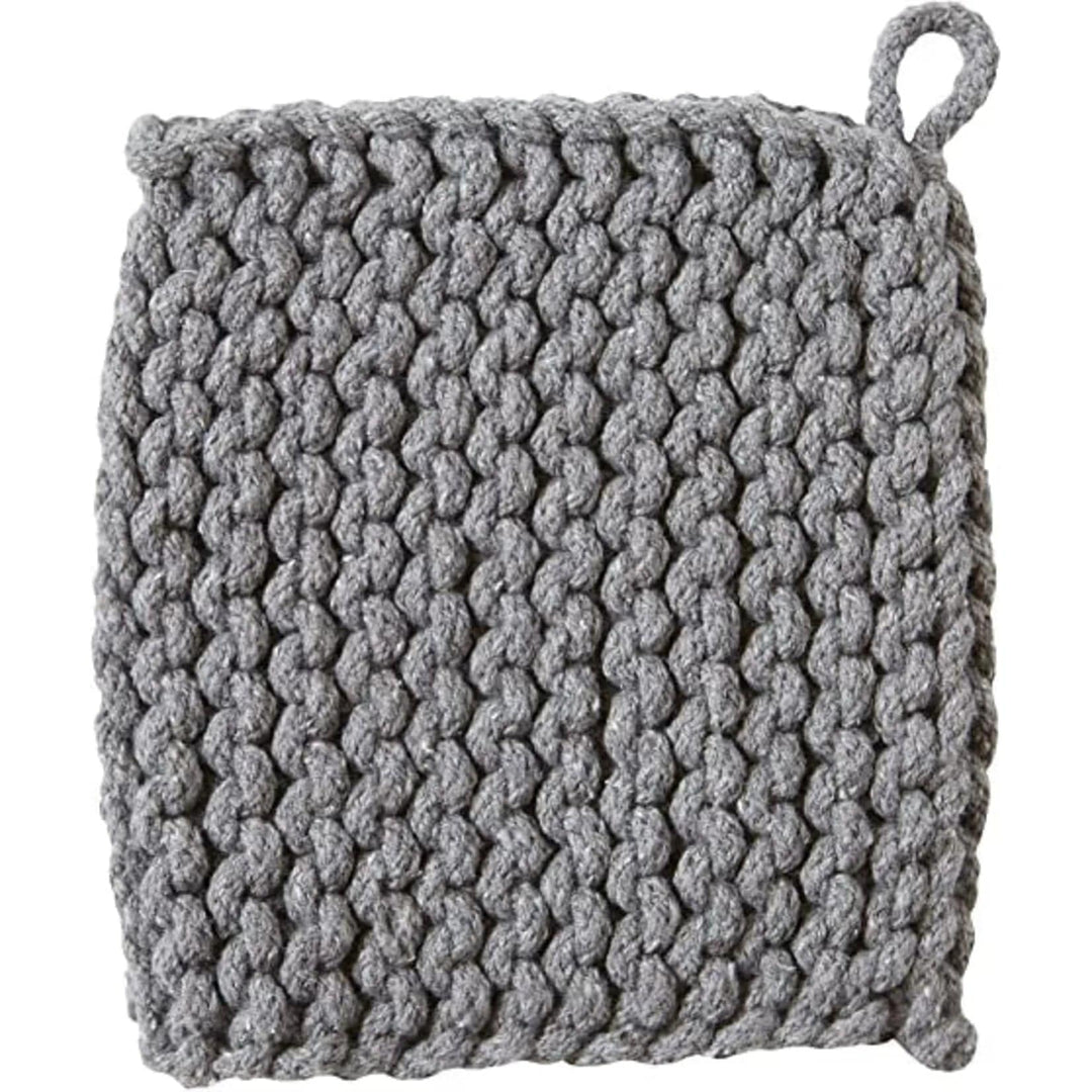 Tag True Living Home Decor - Linens Crochet Trivet Gray