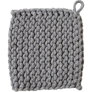Tag True Living Home Decor - Linens Crochet Trivet Gray