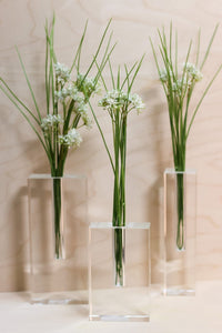 Tizo Design Home Decor - Home Accent Crystal Rectangular Bud Vase Short