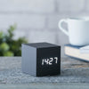 Gingko Designs Home Decor - Indoor - Clocks Black/White Cube Click Alarm Clock by Gingko