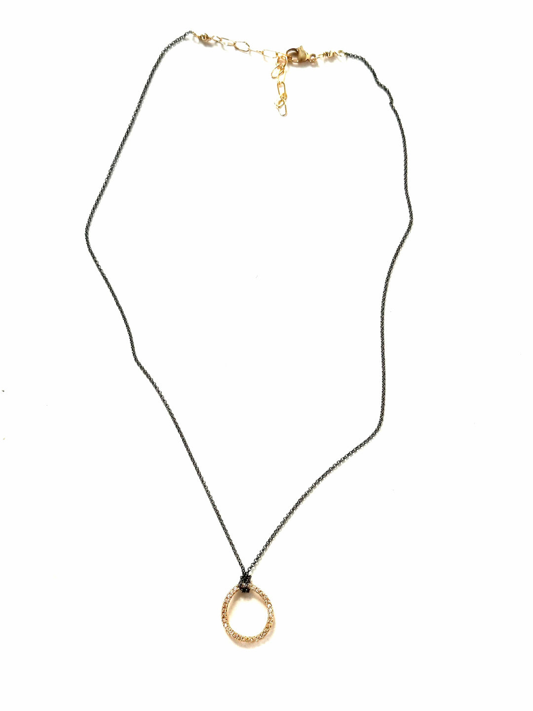 CV Designs Jewelry - Necklaces CZ Circle Pendant Necklace